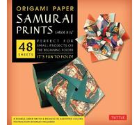 Origami Paper - Samurai Prints - Large 8 1/4" - 48 Sheets