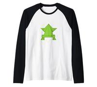 Origami Rana Maglia con Maniche Raglan