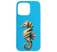 Origami Seahorse Design: unico, colorato Sea Life Art Custodia per iPhone 15 Pro Max