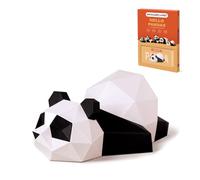 ORIGAMIPLANET Kit di carta 3D per origami con panda e papà, divertente modello artistico 3D pretagliato fai da te, per adolescenti e adulti, facile da usare come scultura a forma di animale, set
