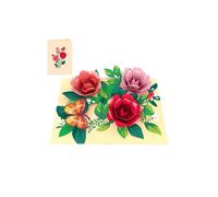 Origamo biglietto di augri con rose