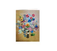 Origamo biglietto di auguri handmade bouquet UNI
