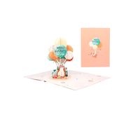 Origamo biglietto di auguri pop up per compleanno con gatto