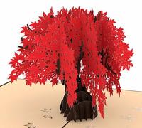 ORIGAMO Originali Biglietto Bonsai Pop-Up - Bonsai - Biglietto regalo 3D per compleanno e ricorrenze, Biglietto di auguri con busta ideale per stupire