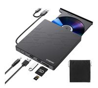ORIGBELIE Lettore CD Esterno per PC Portatile Sottile USB 3.0 Type C CD/DVD / RW