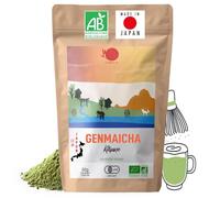 ORIGEENS Tè Genmaicha Bio Giapponese in Polvere - Tè Verde Genmaicha in Polvere Bio per Matcha Latte - Sacchetto da 80g