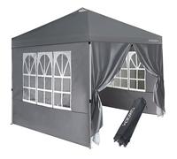 Origem Gazebo Pieghevole Impermeabile 3x3m/2.5x2.5m/3x6m, Gazebo Esterno Resistente Portatile, Montaggio One-Touch e Sacca Portaoggetti con Ruote, per Giardino, Spiaggia, Auto, Campeggio, Mare