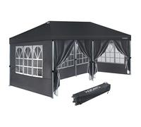 Origem Gazebo Pieghevole Impermeabile 3x3m/2.5x2.5m/3x6m, Gazebo Esterno Resistente Portatile Tenda, Montaggio One-Touch e Sacca Portaoggetti con Ruote, per Giardino, Spiaggia, Auto, Campeggio, Mare