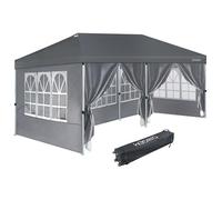Origem Gazebo Pieghevole Impermeabile 3x3m/2.5x2.5m/3x6m, Montaggio One-Touch e Sacca Portaoggetti con Ruote, Portatile Tende Gazebo Esterno Resistente con Zanzariera per Giardino, Spiaggia, Campeggio