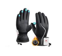 Origem Guanti Invernali Termici Uomo Donna, 3M Thinsulate Touchscreen Impermeabili Guanti Moto Sci Neve con Riflettenti per Bici Ciclismo Scooter Motocross Calcio Corsa Running sportivi snowboard