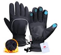 Origem Guanti Invernali Termici Impermeabili Uomo Donna, 3M Thinsulate e Pile Polare Touchscreen Riflettenti Guanti Caldi Sci Neve per Corsa Ciclismo Mountain Bike Escursionismo Guida