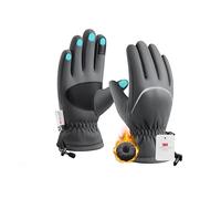 Origem Guanti Invernali Termici Uomo Donna, 3M Thinsulate Touchscreen Impermeabili Guanti Moto Sci Neve con Riflettenti per Bici Ciclismo Scooter Motocross Calcio Corsa Running sportivi snowboard