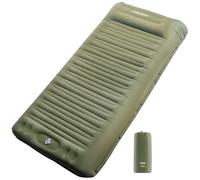 Origem Materassino Campeggio Autogonfiabile, 14cm Ultraleggero Materasso Gonfiabile con Cuscino Singolo Letto Campeggio per Trekking, Tenda, Zaino in Spalla, Amaca, Sacco a Pelo (Verde)