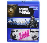 Origen Del Planeta De Los Simios + Braveheart + El Club De La Lucha [Blu--- IMPORT ZONE B ---