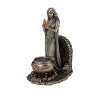 ORIGEN Statua della Dea Brigit, Dea Celtica dei Druidi, Mitologia Nordica, H 23 cm