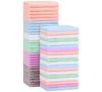 Orighty Salviette per Neonati 50 Pezzi, Salviette Viso in Microfibra Corallo Pile, Morbide e Assorbenti, Delicate per Pelle Sensibile Viso e Corpo, 7x9 Pollici