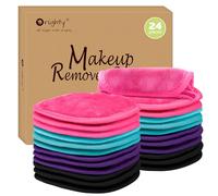 Orighty Salviette Struccanti Confezione da 24 Panni per la rimozione del trucco Dischetti struccanti riutilizzabili Rimuovi istantaneamente lo sporco con solo acqua 5 "x 5"