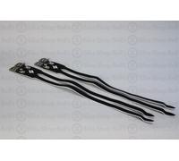 Origin 8 Cinghie In Pelle A Doppio Punta NERE Pair Track