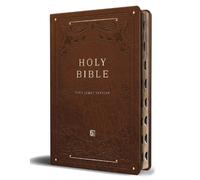 KJV Holy Bible, Giant Print Thinline Large Format, Brown Premium Imitation
