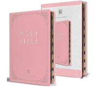 KJV Holy Bible, Giant Print Thinline Large format, Pink Premium Imitation