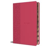 KJV Holy Bible, Large Print Medium format, Fuchsia Faux Leather w/Ri (Tascabile)