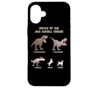 Origin of the Jack Russell Terrier Evolution History Meme Custodia per iPhone 16 Plus