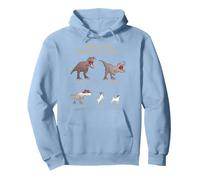 Origin of The Jack Russell Terrier Evolution History Meme Felpa con Cappuccio, Unisex per Adulti, Blu Polveroso, XXL