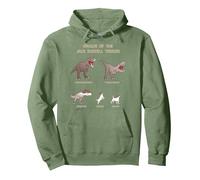 Origin of The Jack Russell Terrier Evolution History Meme Felpa con Cappuccio, Unisex per Adulti, Verde Salvia, L