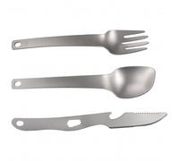 Origin Outdoors - Besteckset Titan Recent - Set posate grigio