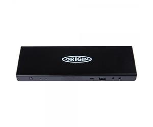 Origin Storage DELL-D6000-OS replicatore di porte e docking station per laptop USB 3.2 Gen 1 [3.1 Gen 1] Type-A + Type-C Nero (Origin Storage Docking Station USB-C/A Triple 4K EQV to DELL D6000)