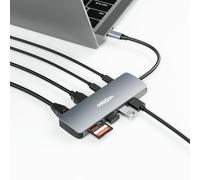 Origin Storage OSDOCK-TD9-1 replicatore di porte e docking station per laptop Cablato USB 3.2 Gen 2 [3.1 Gen 2] Type-C Argento (Origin Storage Travel Dock USB-C 4K 9in1 with PD 100W 4K@60Hz)
