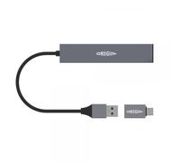 Origin Storage Z6A00AA-OS replicatore di porte e docking station per laptop Cablato USB 3.2 Gen 1 [3.1 Gen 1] Type-A + Type-C Grigio (Origin Storage Docking Station USB 3.2 with Dual Connector)