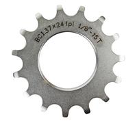 Origin8 Bicicletta Pista Dente 15T X 1/8 " Fisso Gear Argento CNC Chromoly Urban