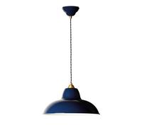 Original 1227 Midi Lampadario Largo Ottone Blu Inchiostro