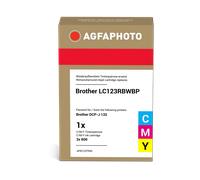 ORIGINAL Agfa Photo Multipack ciano / magenta / giallo APB123TRID LC123C,M,Y ~18