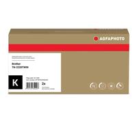 ORIGINAL Agfa Photo Multipack nero APTBTN2220DUOE TN-2220TWIN