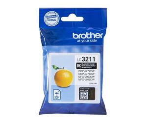 ORIGINAL Brother Cartuccia d'inchiostro nero LC3211BK LC-3211 ~200 Seiten