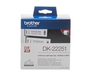 ORIGINAL Brother Etichette nero / Blu / Bianco DK-22251