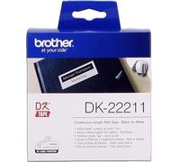 ORIGINAL Brother Etichette Nero su bianco DK-22211 etichetta a lunghezza continu
