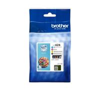 ORIGINAL Brother Multipack nero / ciano / magenta / giallo LC-424 LC424VAL ~3000