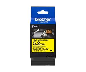 ORIGINAL Brother Nastro Nero su giallo HSe-611E