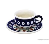 Original Bunzlauer Keramik, Teiera con fornelletto, 0,04 litri, con motivo decorativo 41