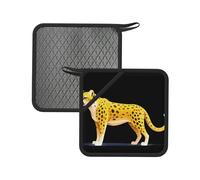 Original Cheetah - Tappetino isolante quadrato resistente al calore, 18 cm, adatto per cucinare, cuocere al forno, pentole calde, ecc.