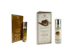 Original & Choco Musk Concentrated Perfume Oil Roll-On Combo Pack of 2 (6ml Each) | Long Lasting Alcohol-Free Attar for Men & Women