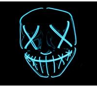 Original Cup | Maschera Luci LED | Maschera LED | L'incubo americano Purge American Nightmare | Qualità Premium | Plastica Rigide | 3 modalità | Maschera Neon | Halloween