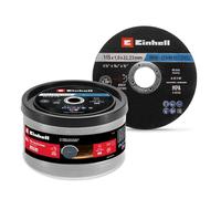 Original Einhell Dischi da taglio, 50 pezzi, Ø 115 mm in latta (taglio veloce, lavorazione del metallo, taglio facile, certificato MPA, indipendente dal marchio)