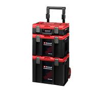 Original Einhell E-Case Rolling Workshop SEALED (Officina rotante composta da 3 valigie, max. 120 kg, antipolvere + resistenza agli schizzi d'acqua, 44 x 40 x 70 cm, con guide laterali)