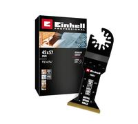 Original Einhell lama per sega a immersione in bimetallo rivestita in titanio (larghezza 45 mm, profondità 57 mm, finitura PTFE, dentatura metallo, cambio rapido)