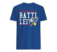 ORIGINAL FAKE T-Shirt Manica Corta Cult in Cotone Naturale con Stampa Ragioniere Che Fa Batti lei (XL, Royal)