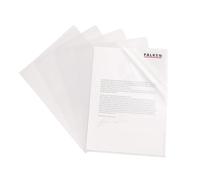 Original Falken 100 pack Economy PP plastic file covers. For DIN A4 transparent